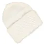 Плетена зимна дамска шапка в бяло с подгъв, ангора Код на продукта:DASH-001-91, снимка 1