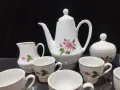 Стар български порцелан чайник заханица латиера чашки за кафе , снимка 4