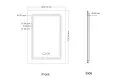 Огледало за баня Inter Ceramic ICL 1791 – LED, нагревател, часовник, 50×70 см., снимка 2