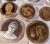 Лот медали монети позлатени посребрени, снимка 5