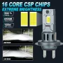 мини H7 LED Крушка за Автомобилни Фарове - 120W, 12V, 6500K, Безжична, Turbo LED, снимка 2