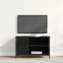 vidaXL ТВ шкаф 80 x 40 x 50 cm Черен дъб Инженерна дървесина, снимка 4