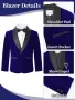LOLANTA Boys Velvet Suit, 4 части комплект за момчета, включващ официален смокинг за сватба и парти, снимка 4