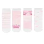 Бебешки чорапи розово и бяло 4 чифта S_1240159, снимка 1