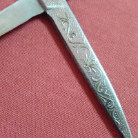 Стара ножица с инкрустации, снимка 1 - Антикварни и старинни предмети - 41433381