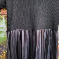 Модерна черна рокля, снимка 2 - Рокли - 38882575