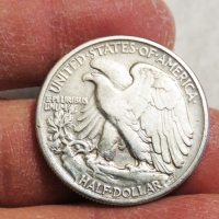 Рядък голям сребърен долар,халф долар Walking Liberty Half Dollar, HALF DOLLAR - 1917г., снимка 1 - Нумизматика и бонистика - 36063816