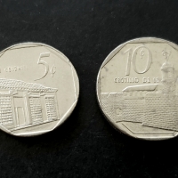 Монети.  Куба.  5 и 10 цента .  2 бр, снимка 2 - Нумизматика и бонистика - 36089212