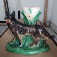 Керамична ваза куче , снимка 4 - Антикварни и старинни предмети - 34422971
