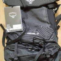 Osprey Kestrel 48 Black , снимка 1 - Раници - 39590242