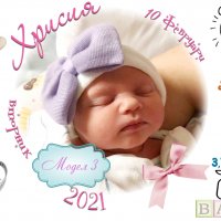 Декоративна възглавничка визитка на дете бебешка със снимка , снимка 8 - Спално бельо и завивки - 34293700