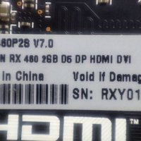 Видеокарта XFX Radeon™ RX 460, 2GB GDDR5, 128-bit , снимка 6 - Видеокарти - 41759084