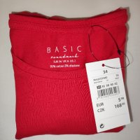 Дамска червена памучна блуза на GATE с дълъг ръкав размер  S/34 цена  9 лв., снимка 5 - Блузи с дълъг ръкав и пуловери - 42650373