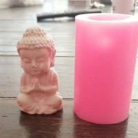 3D Буда силиконов молд форма калъп фондан шоколад гипс смола свещ гипс, снимка 5 - Форми - 36224129