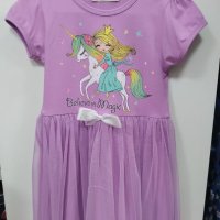Намалена! Нова детска рокля Принцеса с еднорог , снимка 1 - Детски рокли и поли - 41332394