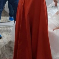 Дамска официална рокля в оранжево-червено, снимка 5 - Рокли - 38834617