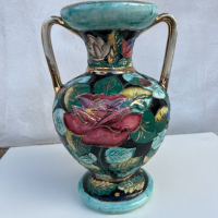 Уникална ръчно изработена порцеланова ваза. №2110, снимка 5 - Антикварни и старинни предмети - 36190304