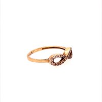 Златен дамски пръстен 1,31гр. размер:53 14кр. проба:585 модел:18875-1, снимка 3 - Пръстени - 41896979