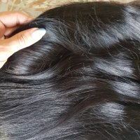 Индийска коса 200гр. 51см. 100% естествена коса! 1В, снимка 3 - Аксесоари за коса - 34170969