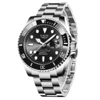Мъжки часовник Lige Sport Watch, Водоустойчив, Неръждаема стомана, снимка 2 - Мъжки - 40246690