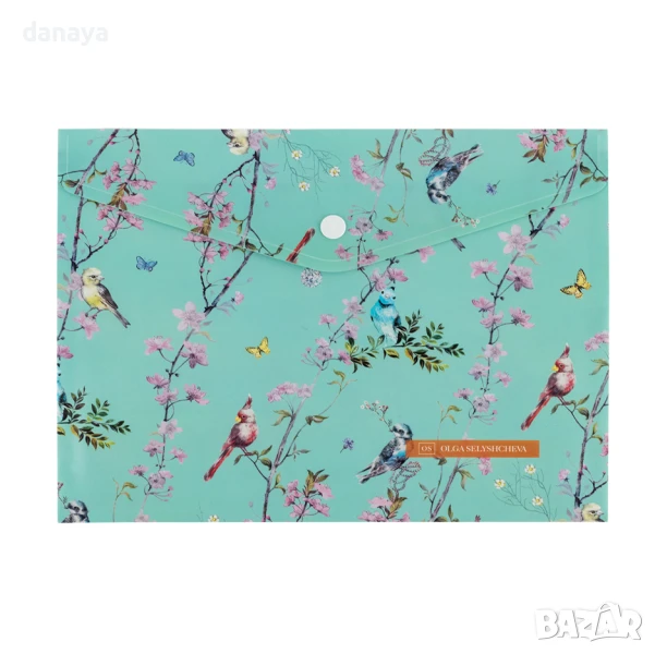 6006 PVC папка с копче Spring, формат A4, снимка 1