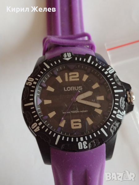 Мъжки часовник LORUS WATER RESIST много красив силиконова каишка - 26485, снимка 1