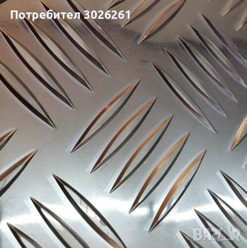 алуминиев рифел 1,5 мм, 2 мм, 3 мм, 4 мм, 5 мм, снимка 1