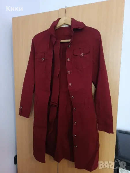 Рокля-тренч (2в1) с копчета и колан, снимка 1