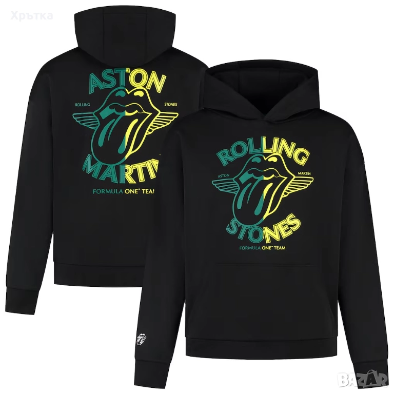 Aston Martin F1 x Rolling Stones - Оригинален мъжки суитшърт, снимка 1