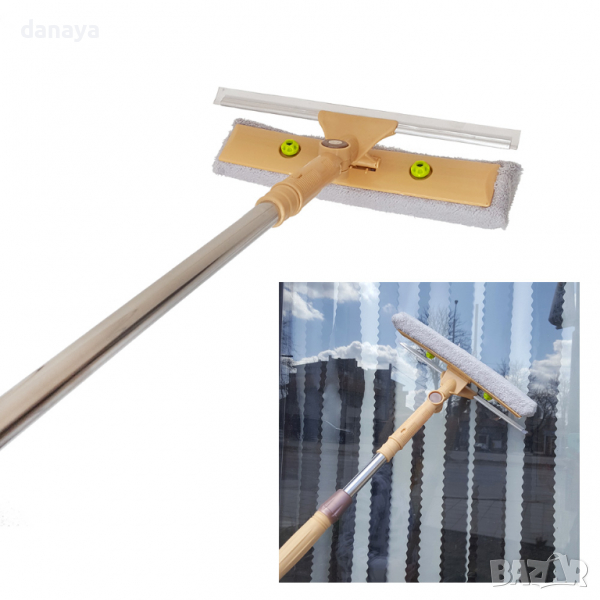 2793 Стъклочистач микрофибър и силиконово перо с чупещо рамо, снимка 1