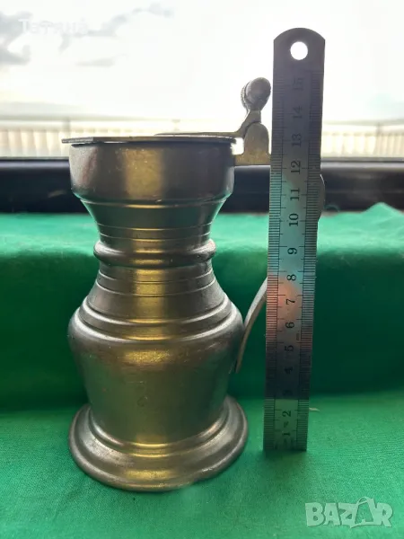 Кана за вино, бира от калай , снимка 1