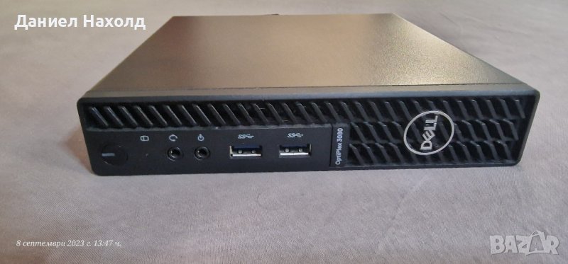Dell OptiPlex 3080 Micro, 10th Generation Intel Core i3-10100T, 16GB RAM, 128GB SSD, снимка 1