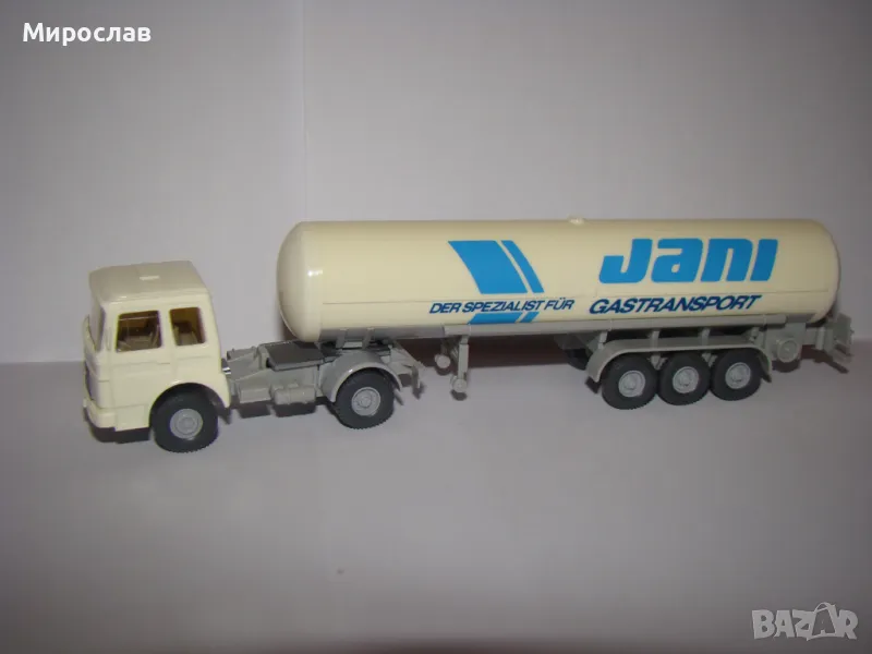 WIKING H0 1/87 MAN ТИР КАМИОН МОДЕЛ КОЛИЧКА ЦИСТЕРНА, снимка 1