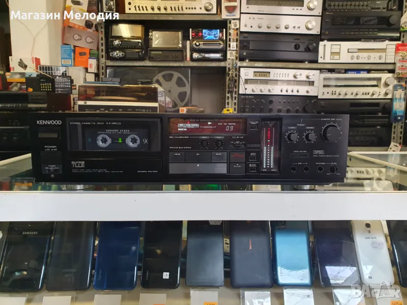 Касетен дек Kenwood -880 D В отлично техническо и визуално състояние., снимка 1