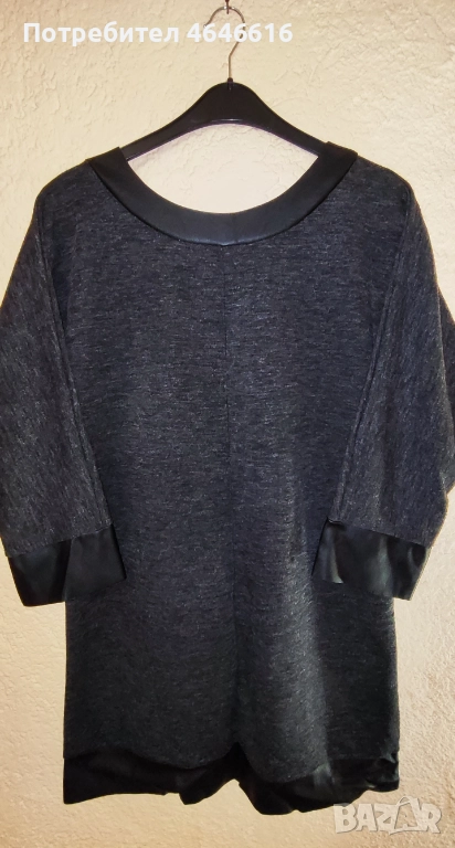 Рокля с кожени елементи, снимка 1