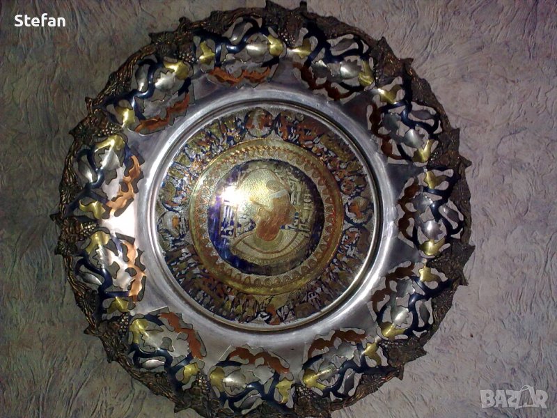 Медна паница за стена, снимка 1