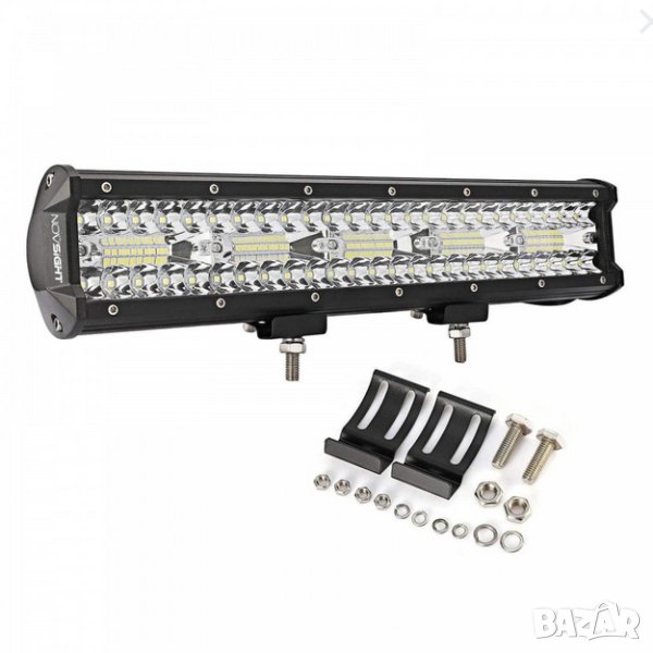 38 См Мощен LED бар 300W 100 LED 12V 24V АТВ, Джип, 4х4, Offroad, Камион, снимка 1