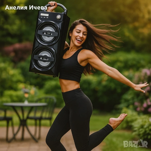 Мобилен високоговорител с мощен звук и бас, снимка 1