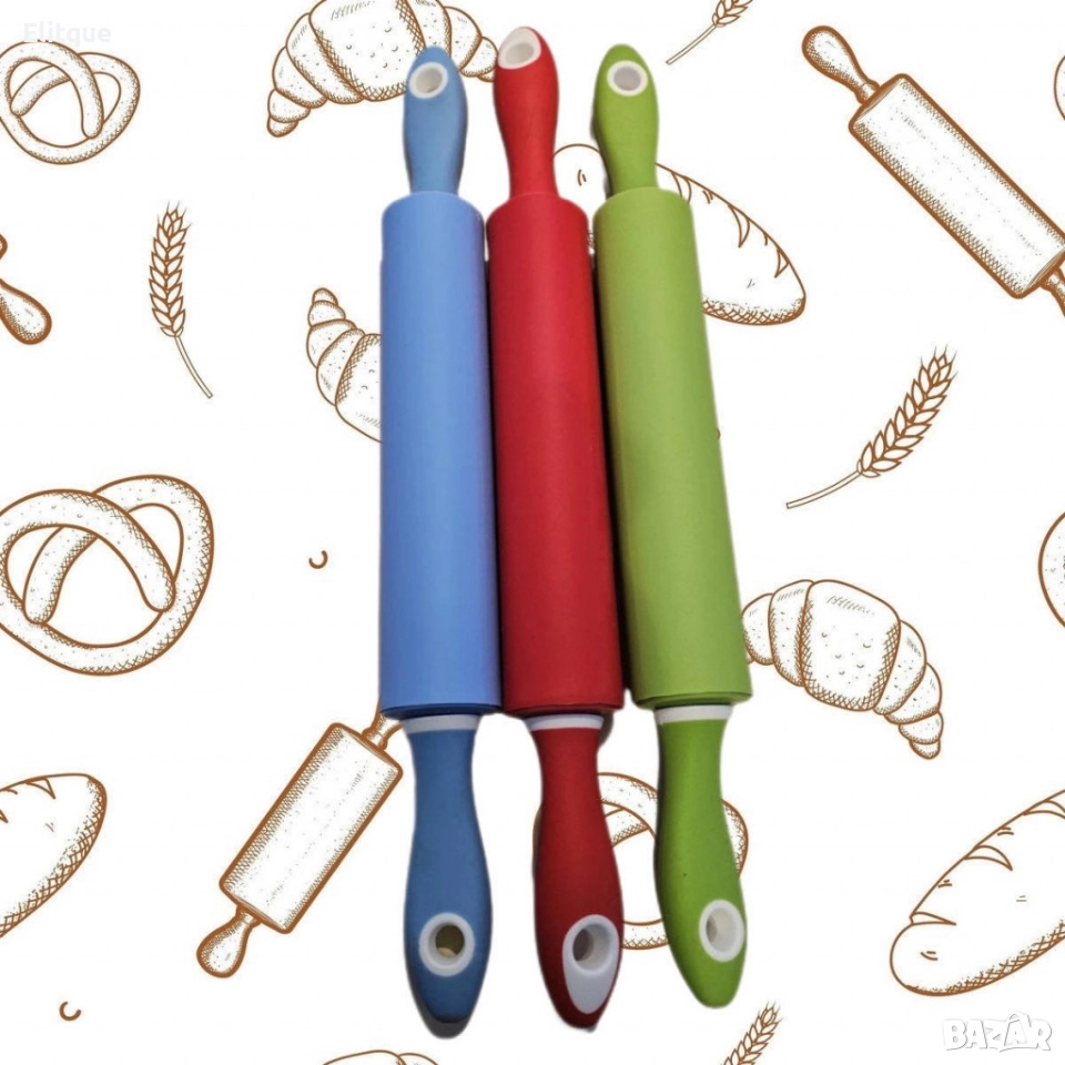 Силиконова точилка за баница 49 см различни цветове, снимка 1