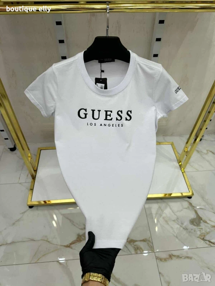 дамска тениска в бяло и розово, снимка 1