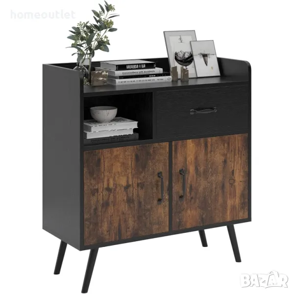 ПРОМОЦИЯ Многофункционален шкаф за съхранение в индустриален стил 10FJGSST13OK, снимка 1