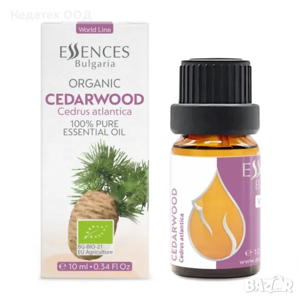Био етерично масло Кедър, 10мл, снимка 1