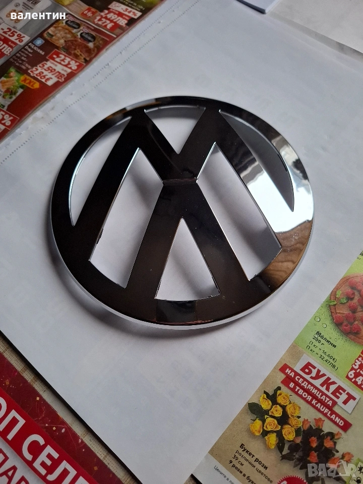 Емблема за много модели фолксваген Т5 Т6 крафтер амарок 16.5см и др.С номер АВS 7ЕО 853 601, снимка 1