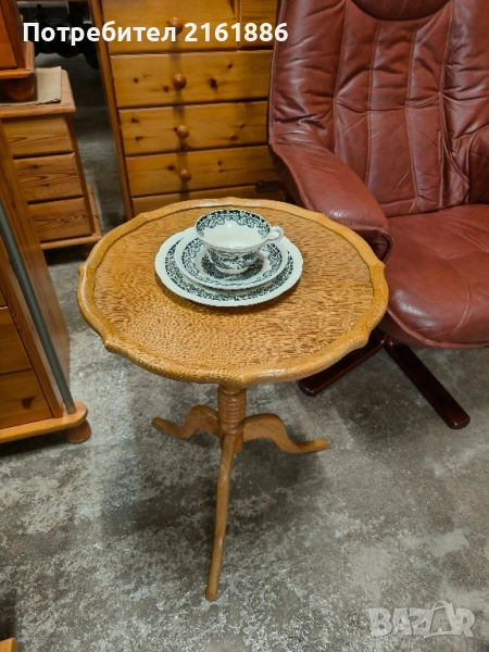 Дъбова спомагателна масичка , снимка 1