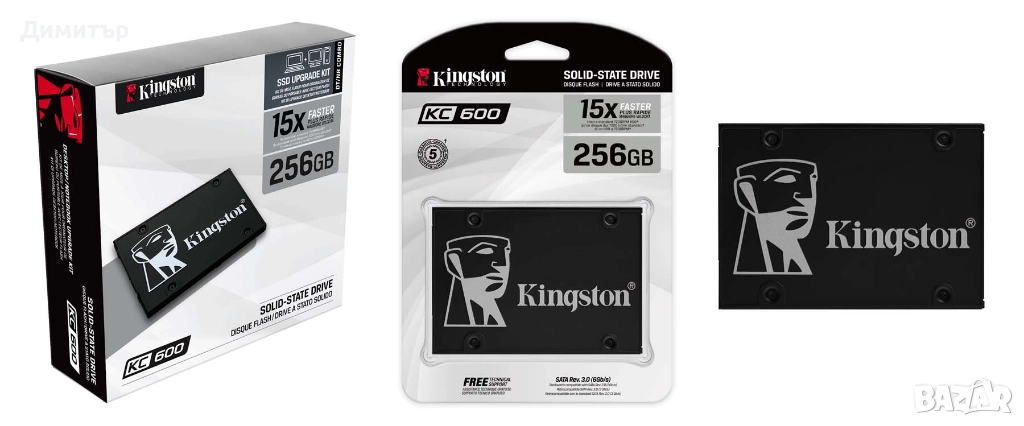 Продавам неразпечатван SSD диск Kingston KC600, снимка 1