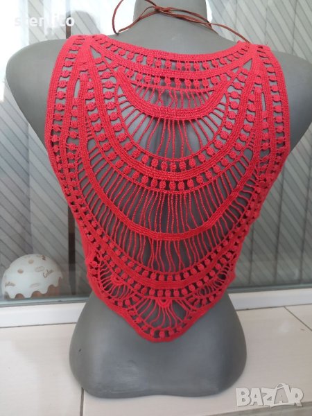 Дамски топ с дантелен гръб, снимка 1