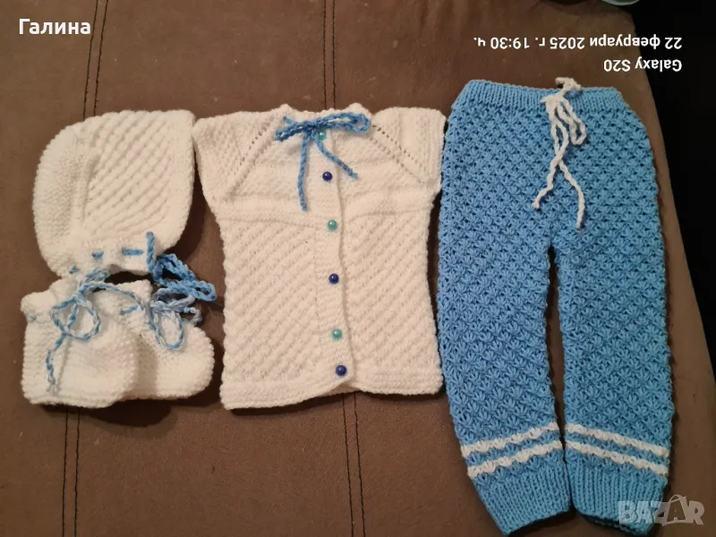 Ръчно изработени бебешки дрешки, снимка 1