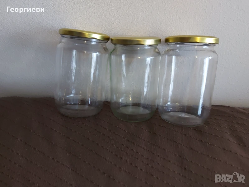 Буркани, 720 мл., без етикети, с капачки на винт, 95 бр., снимка 1