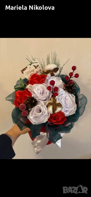 Коледен букет вечен, снимка 1