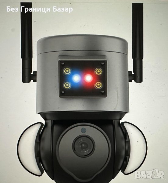 Нова Външна охранителна камера с прожектор, нощно виждане, WiFi за наблюдение дом, снимка 1